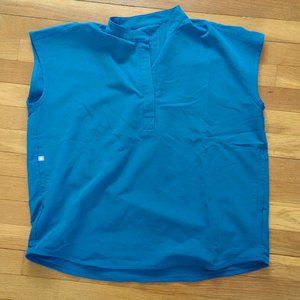 Figs Rafaela scrub top royal blue